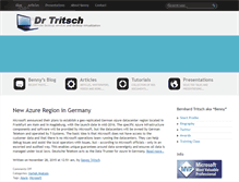 Tablet Screenshot of blog.drtritsch.com